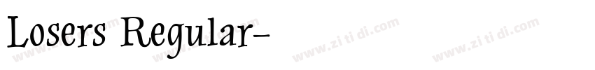 Losers Regular字体转换